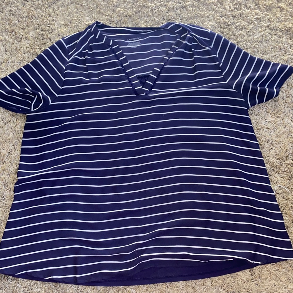 Horizontal striped blouse